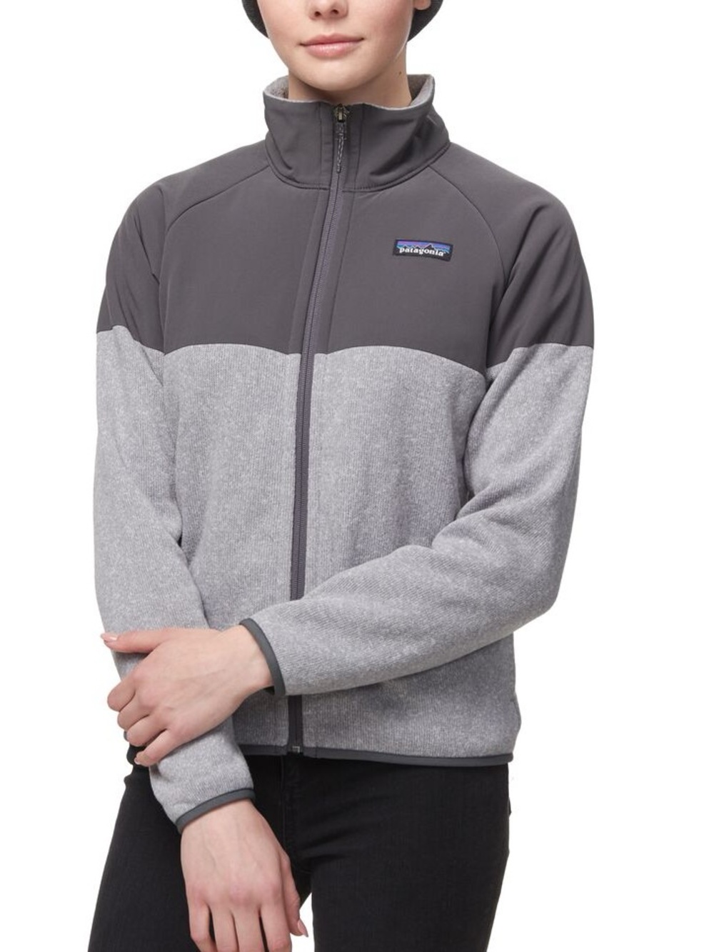 Patagonia grey lightweight better sweater zip up jacket
